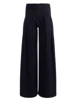 Alice and Olivia FEATURED SHOPS*HENRY PLEATED DENIM PANT BLACK