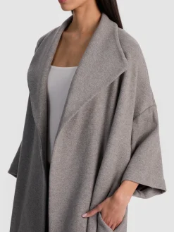 Alice and Olivia COATS*HESTER OPEN FRONT COAT BLACK