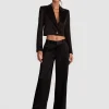 Alice and Olivia BLAZERS*INES CROPPED BOXY BLAZER OXBLOOD