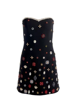 Alice and Olivia MINI*IVA EMBELLISHED MINI DRESS