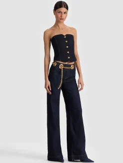 Alice and Olivia JEANS*JASPER CHAIN BELT JEAN
