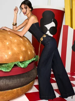 Alice and Olivia JEANS*JASPER CHAIN BELT JEAN