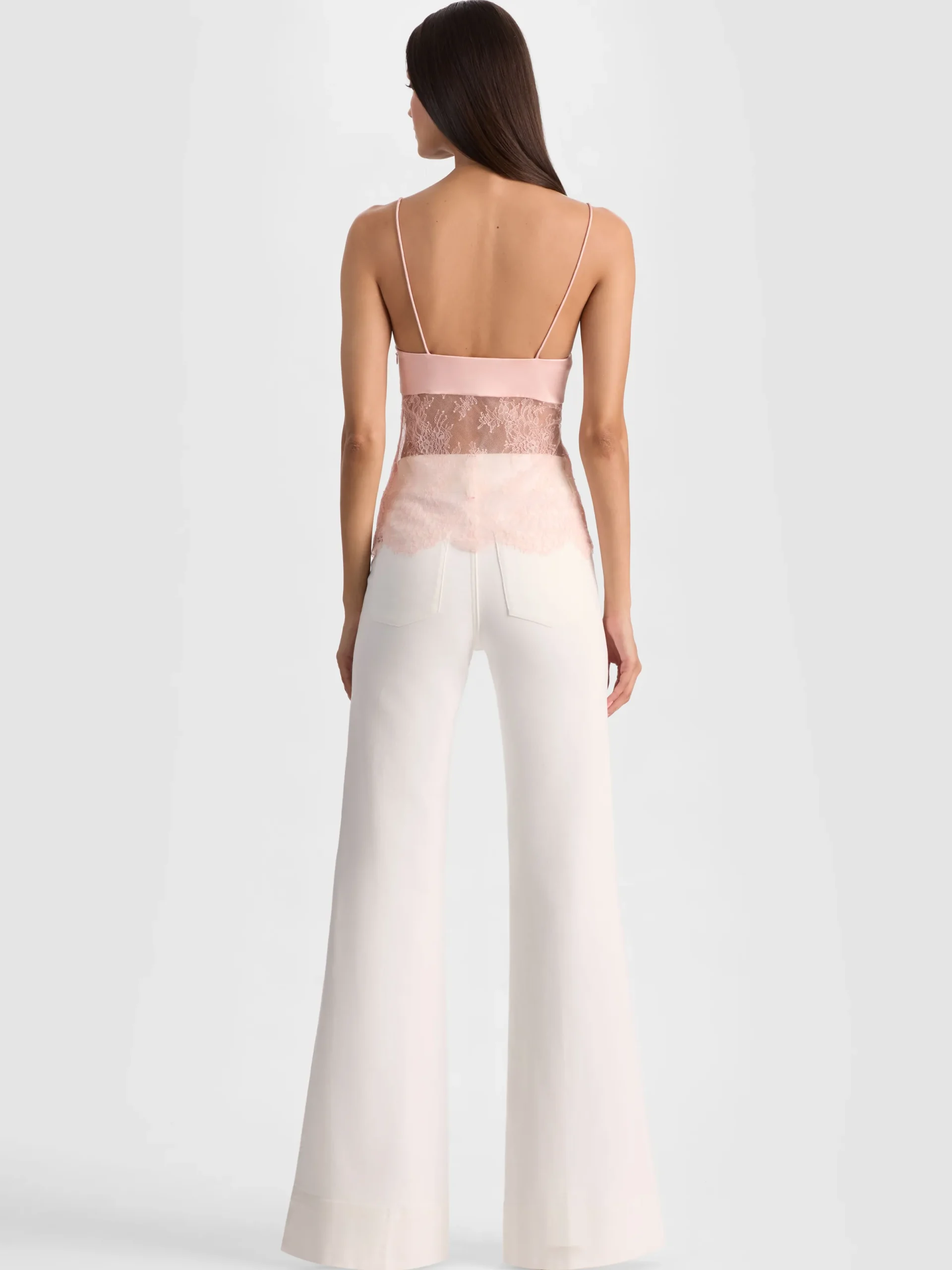 Alice and Olivia TANKS*JULIETTA LACE TANK ALMOND