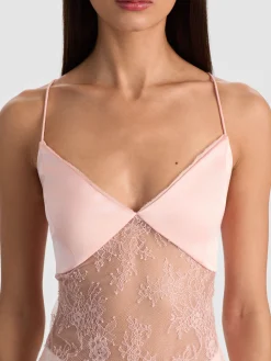 Alice and Olivia TANKS*JULIETTA LACE TANK ALMOND