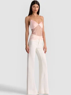 Alice and Olivia TANKS*JULIETTA LACE TANK ALMOND