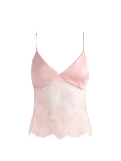 Alice and Olivia TANKS*JULIETTA LACE TANK ALMOND