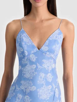 Alice and Olivia MIDI*JULIETTA MIDI SLIP DRESS