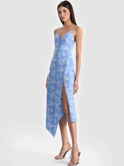 Alice and Olivia MIDI*JULIETTA MIDI SLIP DRESS