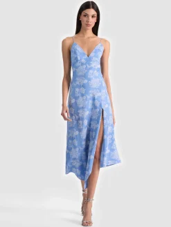 Alice and Olivia MIDI*JULIETTA MIDI SLIP DRESS