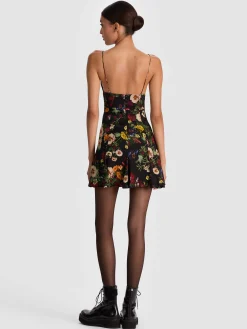 Alice and Olivia MINI*JULIETTA MINI SLIP DRESS REGAL RETREAT