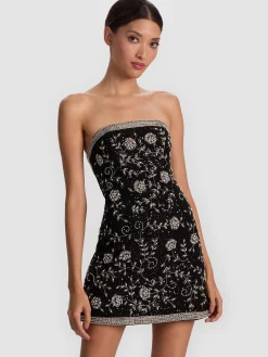 Alice and Olivia MINI*KATIA EMBELLISHED MINI GOWN