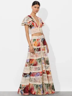 Alice and Olivia CROP TOPS*KEELEY BLOUSE