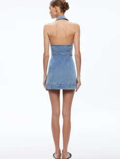 Alice and Olivia MINI*KENDALL DENIM MINI DRESS