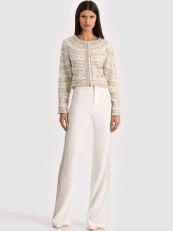 Alice and Olivia JACKETS*KIDMAN EMBELLISHED JACKET DARK CHOCOLATE