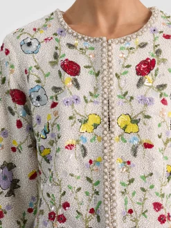 Alice and Olivia CROPPED JACKETS*KIDMAN EMBELLISHED JACKET