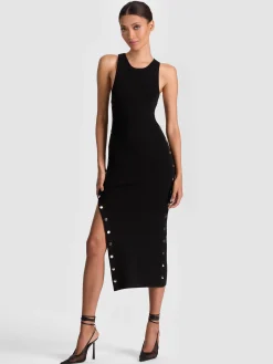 Alice and Olivia MIDI*LALITA RACERBACK TANK DRESS