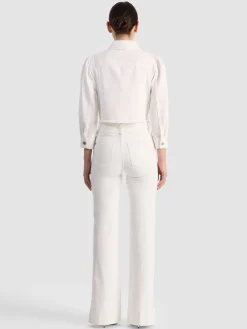 Alice and Olivia DENIM*LANA DENIM JACKET ROCKSTAR BLUE