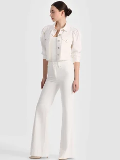 Alice and Olivia DENIM*LANA DENIM JACKET ROCKSTAR BLUE