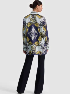 Alice and Olivia BLOUSES*LANE OVERSIZED BUTTON DOWN