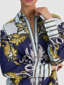 Alice and Olivia BLOUSES*LANE OVERSIZED BUTTON DOWN