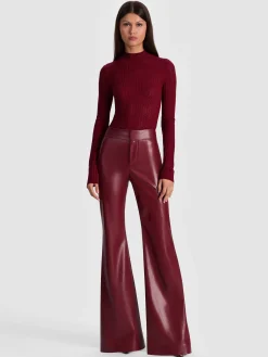 Alice and Olivia PULLOVERS*LANIE POINTELLE PULLOVER BLACK