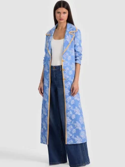 Alice and Olivia COATS*LEVINE DOUBLE BREASTED COAT ECRU