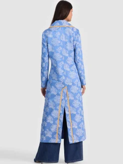 Alice and Olivia COATS*LEVINE DOUBLE BREASTED COAT ECRU