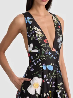 Alice and Olivia MAXI*LILA STRUCTURED BALLGOWN