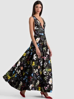 Alice and Olivia MAXI*LILA STRUCTURED BALLGOWN