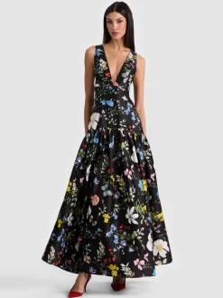 Alice and Olivia MAXI*LILA STRUCTURED BALLGOWN