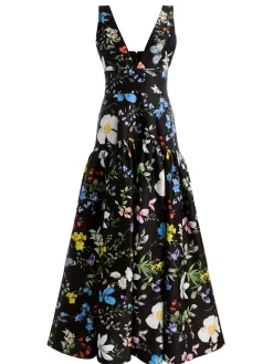 Alice and Olivia MAXI*LILA STRUCTURED BALLGOWN