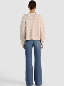 Alice and Olivia PULLOVERS*LIZA SPARKLE PULLOVER DARLA LIGHT INDIGO