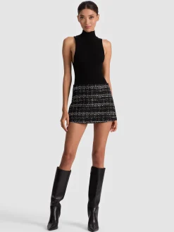 Alice and Olivia MINI*MACE MINI SKORT OFF WHITE