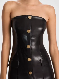 Alice and Olivia MINI*MADISON VEGAN MINI BLAZER DRESS