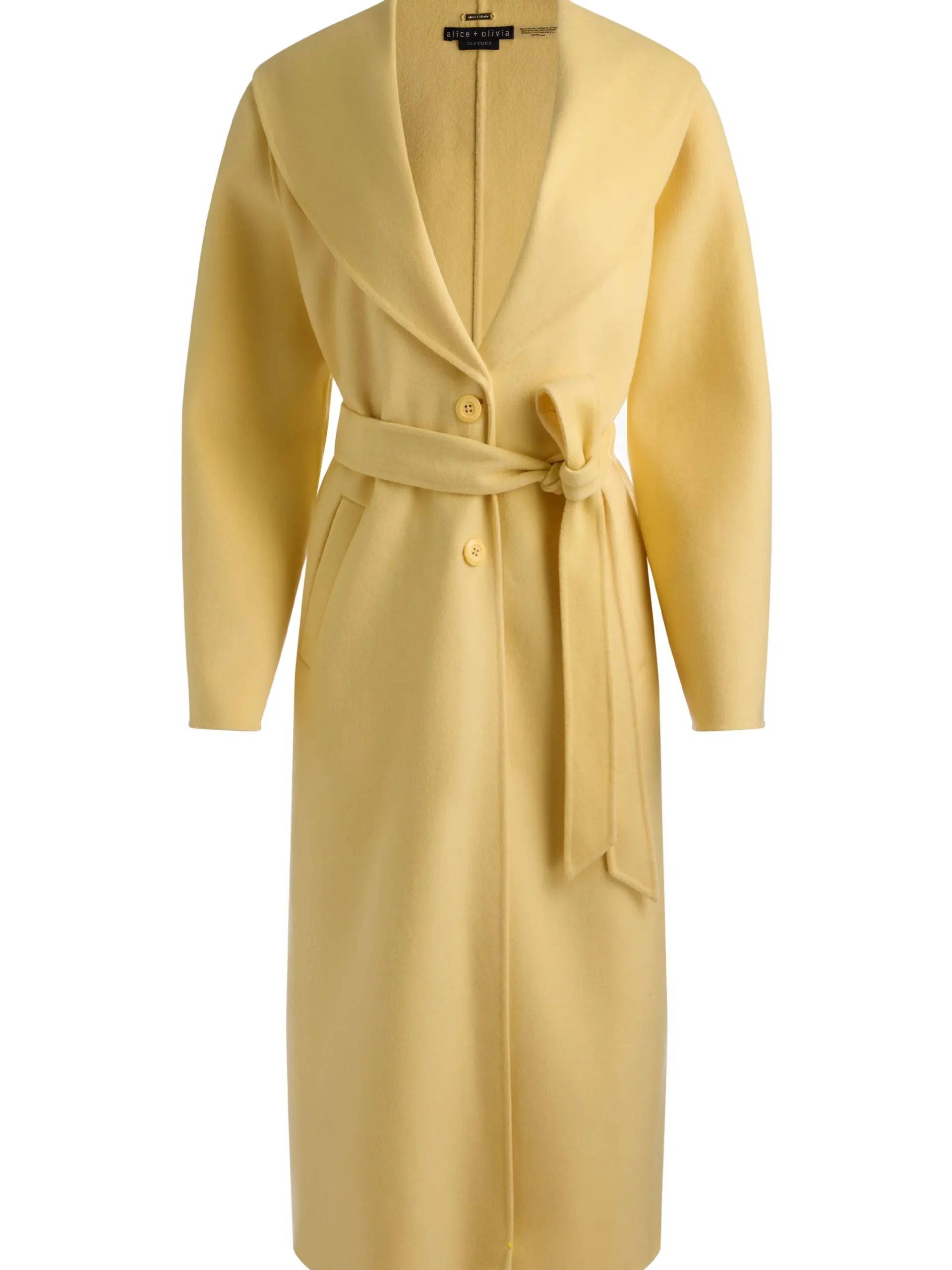 Alice and Olivia COATS*MARCELENE MIDI COAT DARK CHOCOLATE/PRALINE