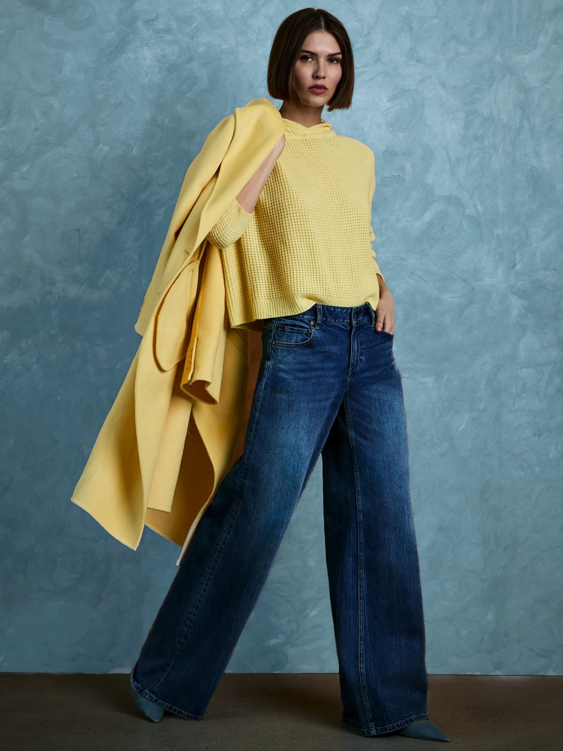 Alice and Olivia COATS*MARCELENE MIDI COAT DARK CHOCOLATE/PRALINE