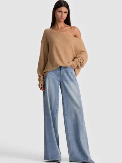 Alice and Olivia PULLOVERS*MARG SLOUCHY PULLOVER ECRU