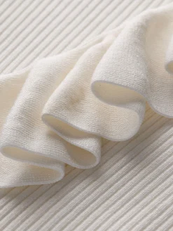 Alice and Olivia TANKS*MARNIE RUFFLE TANK WHITE