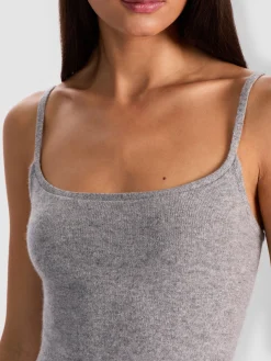 Alice and Olivia TANKS*MAUDE BRALETTE GREY MINERAL