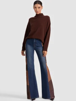 Alice and Olivia PULLOVERS*MELIE CASHMERE PULLOVER BLACK