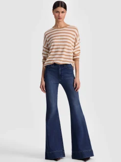 Alice and Olivia PULLOVERS*MITCHELL WOOL PULLOVER CAROLINA BLUE