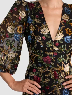 Alice and Olivia MIDI*MONA MIDI DRESS