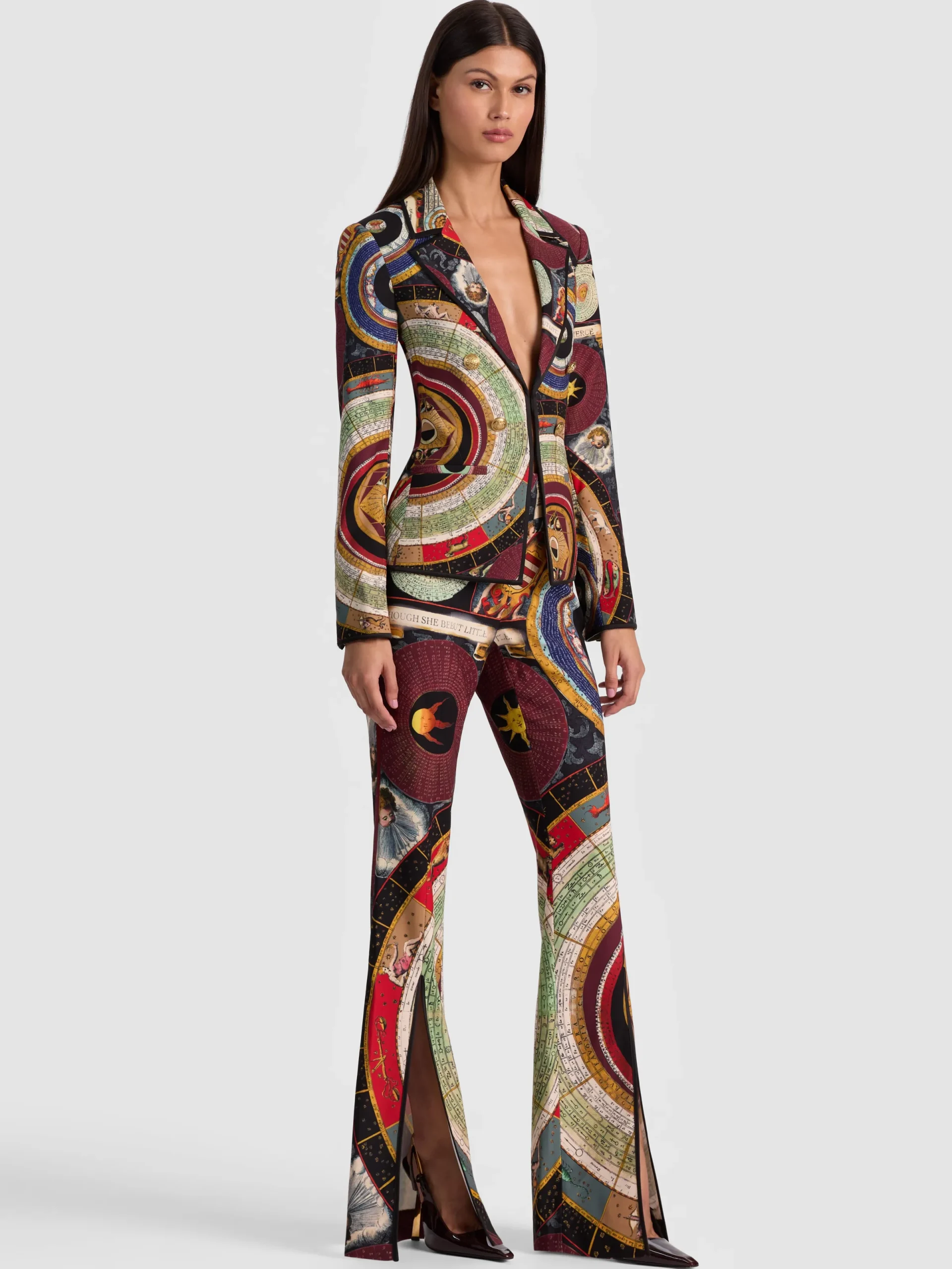 Alice and Olivia BLAZERS*MYA PRINTED BLAZER QUEENING