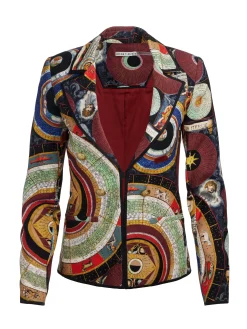 Alice and Olivia BLAZERS*MYA PRINTED BLAZER QUEENING