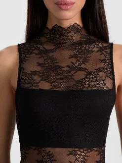 Alice and Olivia MINI*NICHOL LACE MINI DRESS