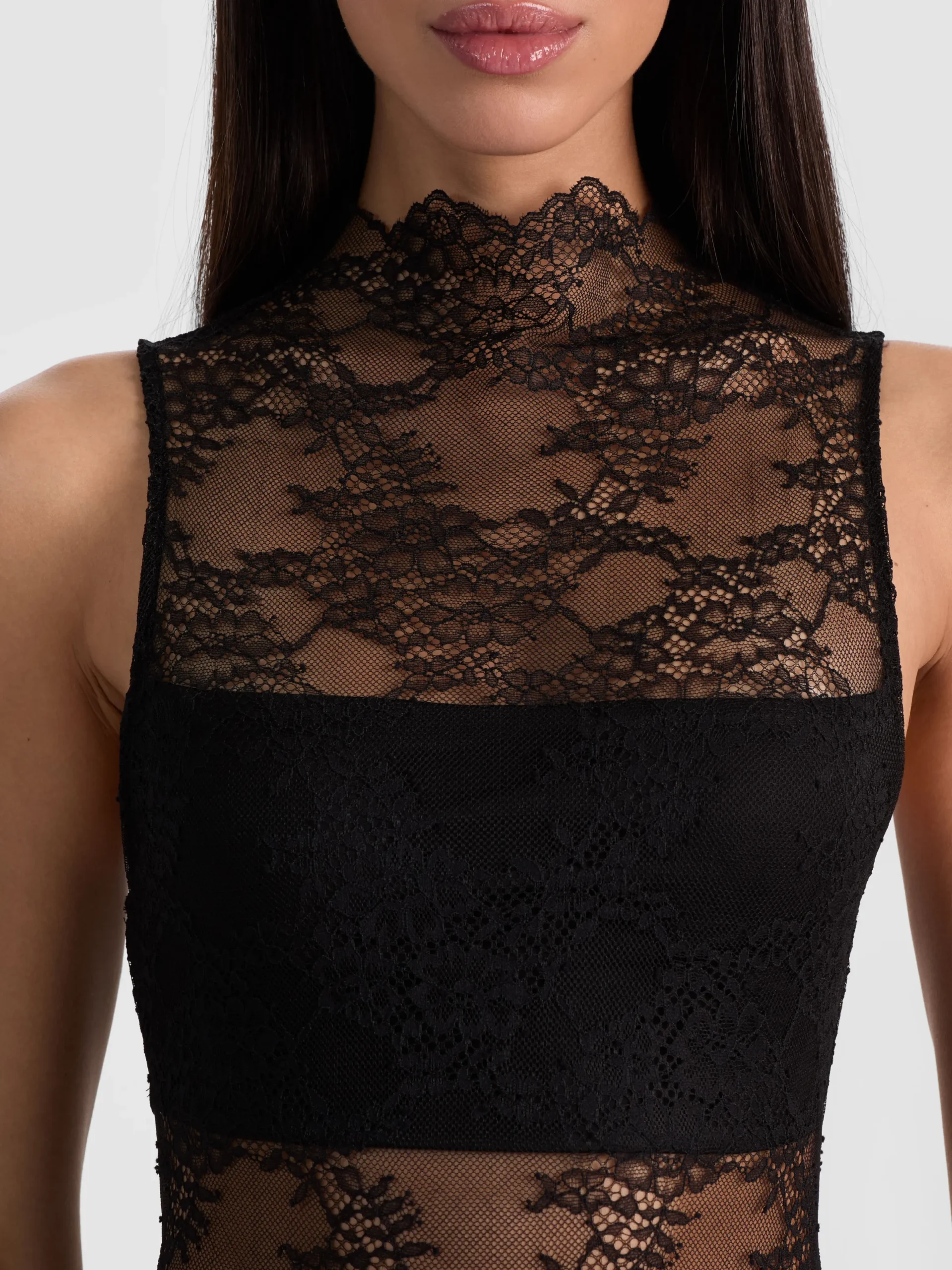 Alice and Olivia MINI*NICHOL LACE MINI DRESS