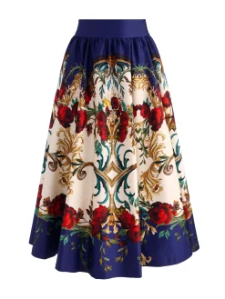 Alice and Olivia MIDI*NILDA VOLUMINOUS SKIRT VISIONARY
