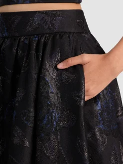 Alice and Olivia MIDI*NILDA VOLUMONOUS SKIRT OXBLOOD