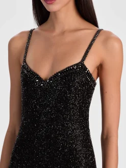 Alice and Olivia MAXI*NINA EMBELLISHED MAXI DRESS