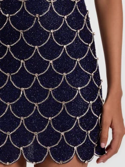 Alice and Olivia MINI*NINA EMBELLISHED MINI DRESS